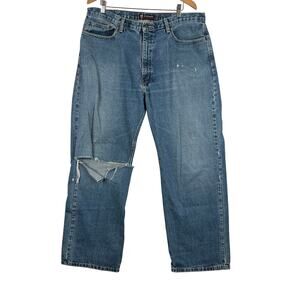 Vintage Polo Ralph Lauren Jeans Men 40x32 Y2K Grunge Streetwear Wide Leg 90s VTG